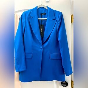 Women blue blazer